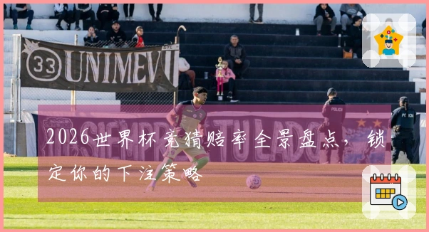 2026世界杯竞猜赔率全景盘点，锁定你的下注策略